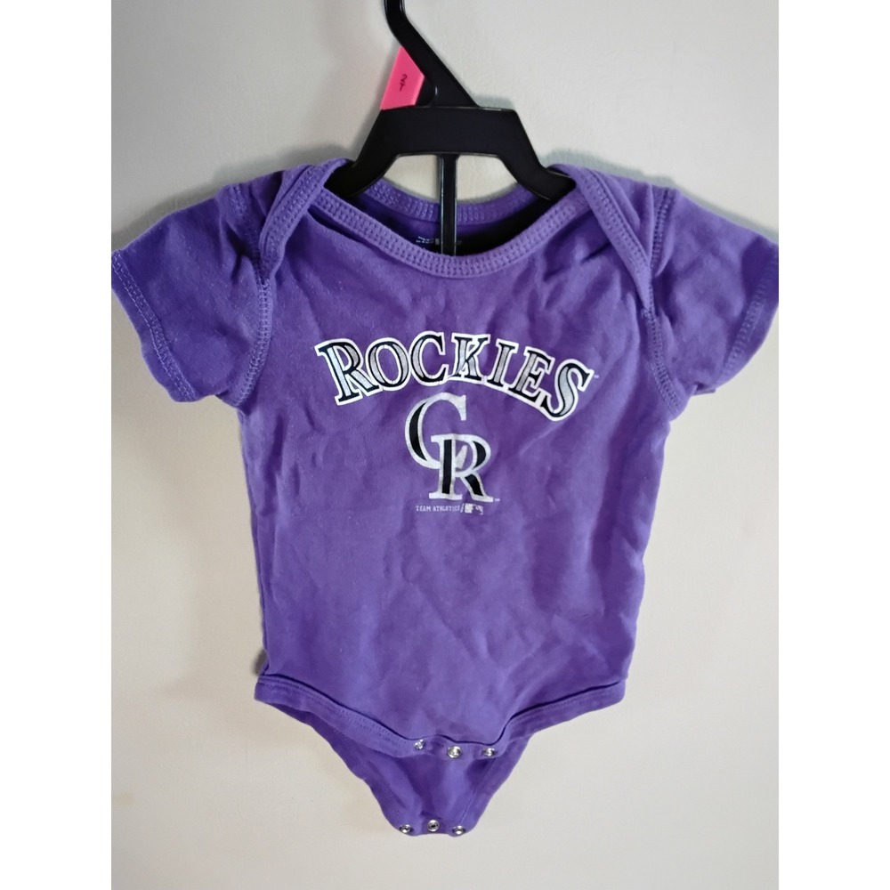 Colorado Rockies Baby Bodysuit Purple MLB‎ Team Athletics 24 Months Onesie